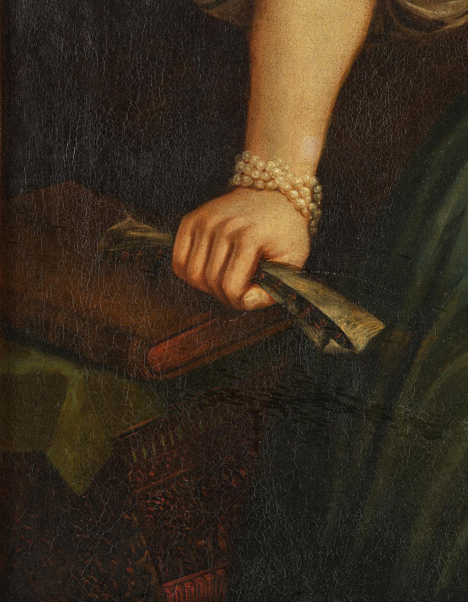 Abraham Janssens, follower of, Saint Helena, Possibly depicting Louise de La Vallière (1644-1710), the mistress of Louis XIV.