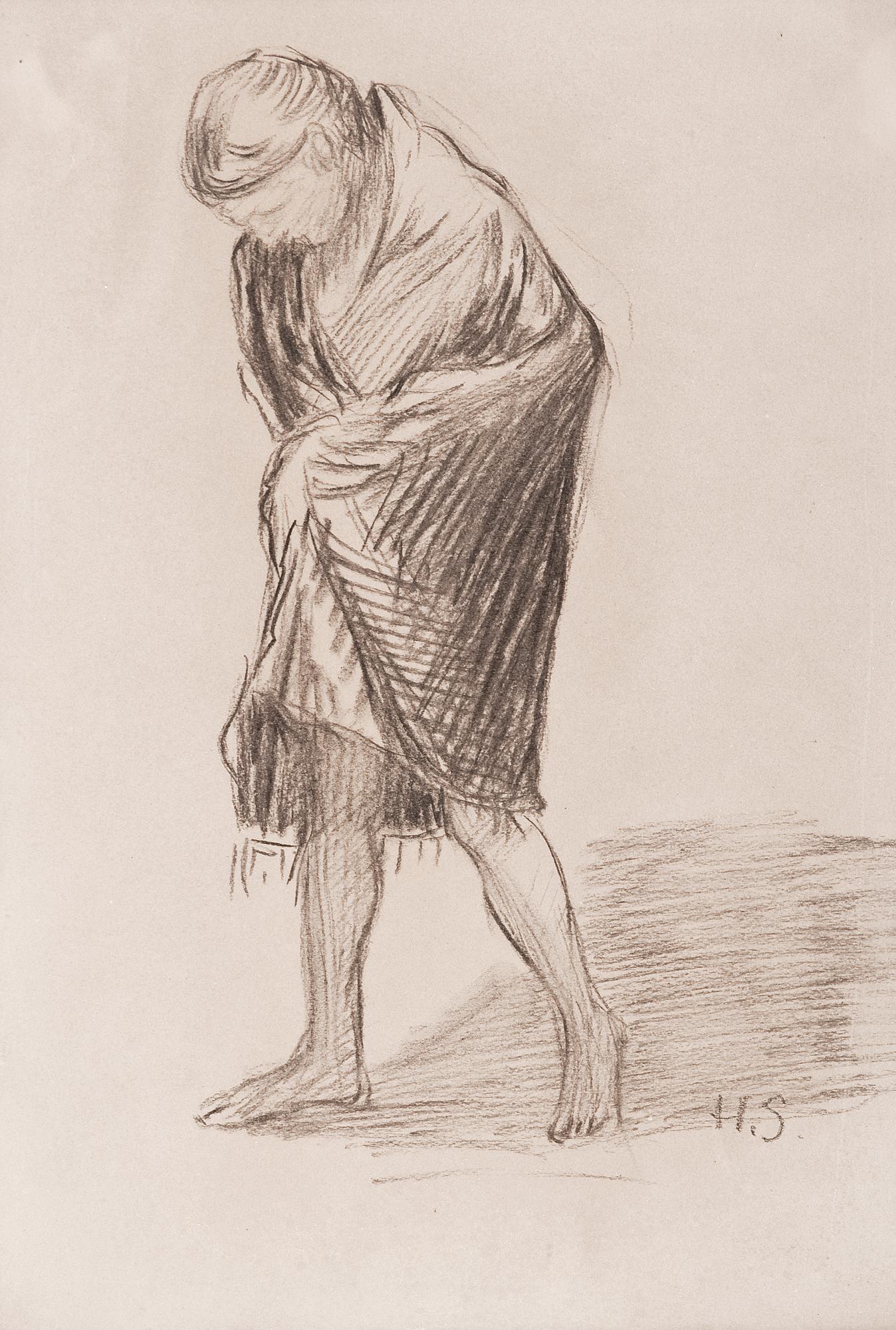 Hugo Simberg, "MODEL STUDY".