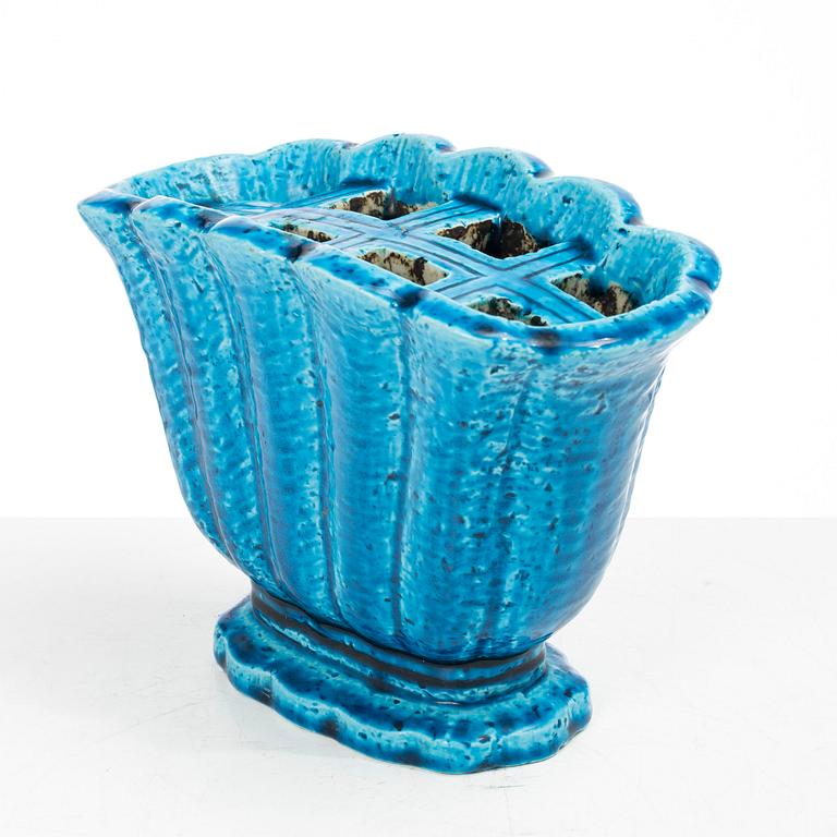 Gunnar Nylund, a set of five chamotte stoneware vases, Rörstrand 1930s-40s.