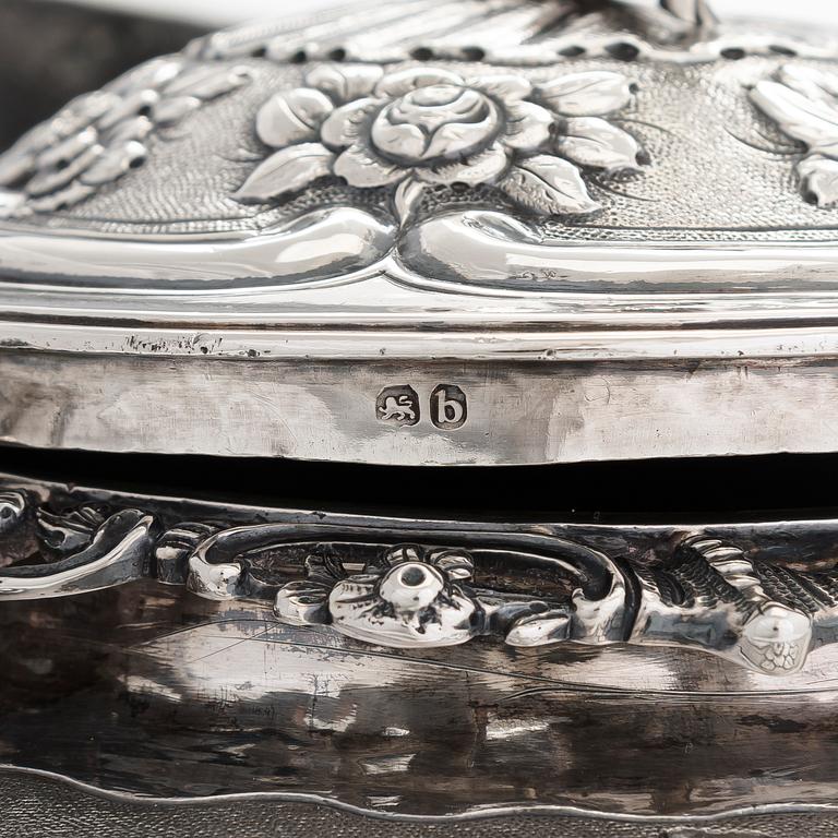 Joseph Angell, te- och kaffeservis, sterlingsilver, 7 delar, London 1817-1823.