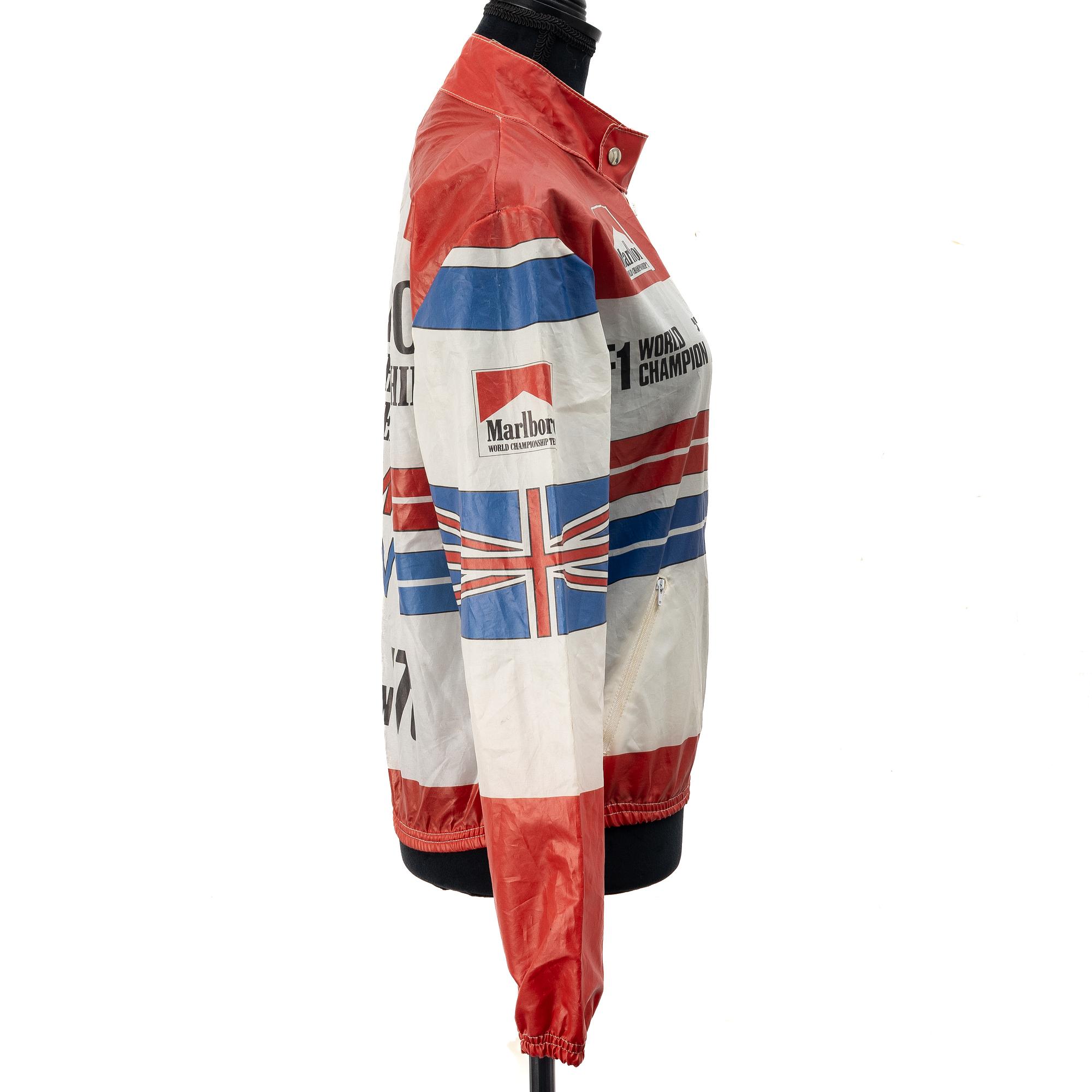 Promotional jacket, James Hunt F1 World Champion, Marlboro World Championship Team, 1976.