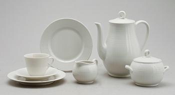 KAFFESERVIS, 27 del, porslin, Louise Adelborg, Rörstrand.