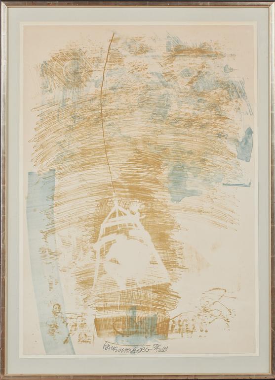 ROBERT RAUSCHENBERG, litografi, signerad, daterad 69 och numrerad 50/50.