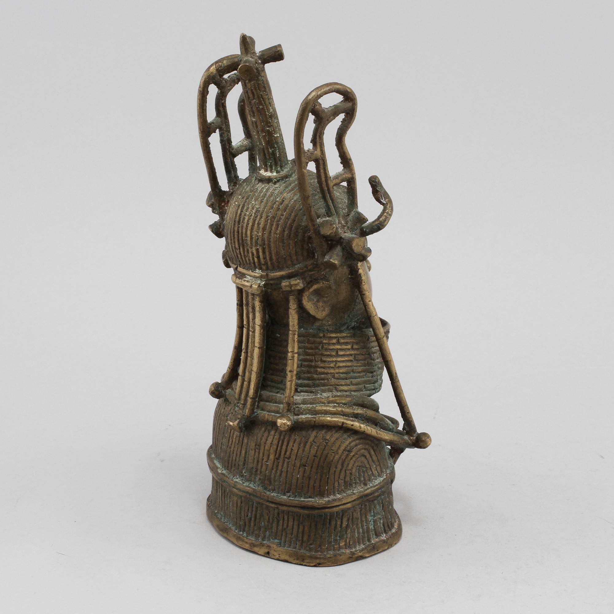 SKULPTUR, Benin-brons, 1900-tal.