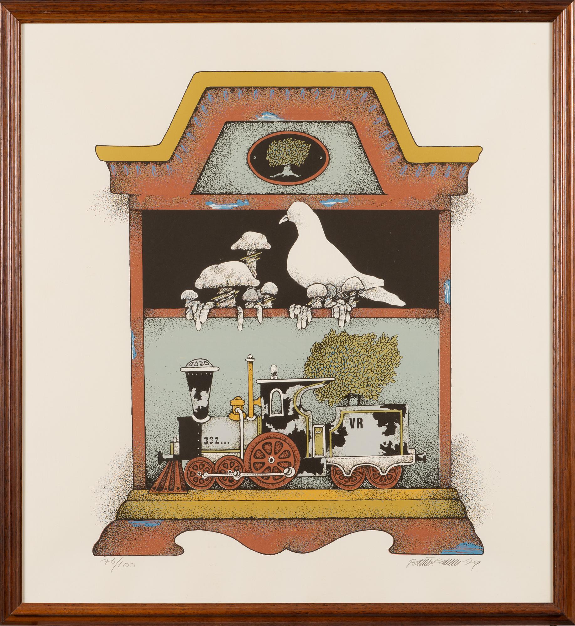 RAIMO KANERVA, serigraphs, set of 4, signed, dated -79 and numbered.