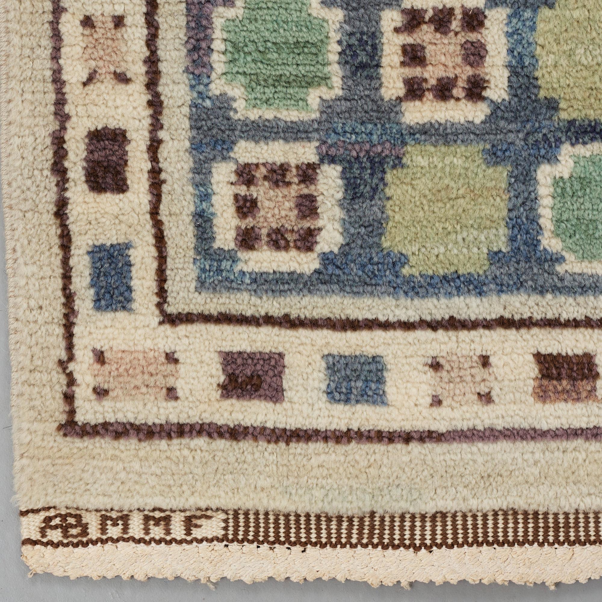Märta Måås-Fjetterström, A carpet, "Hästhagen", knotted pile, ca 346 x 218,5-220 cm, signed AB MMF.