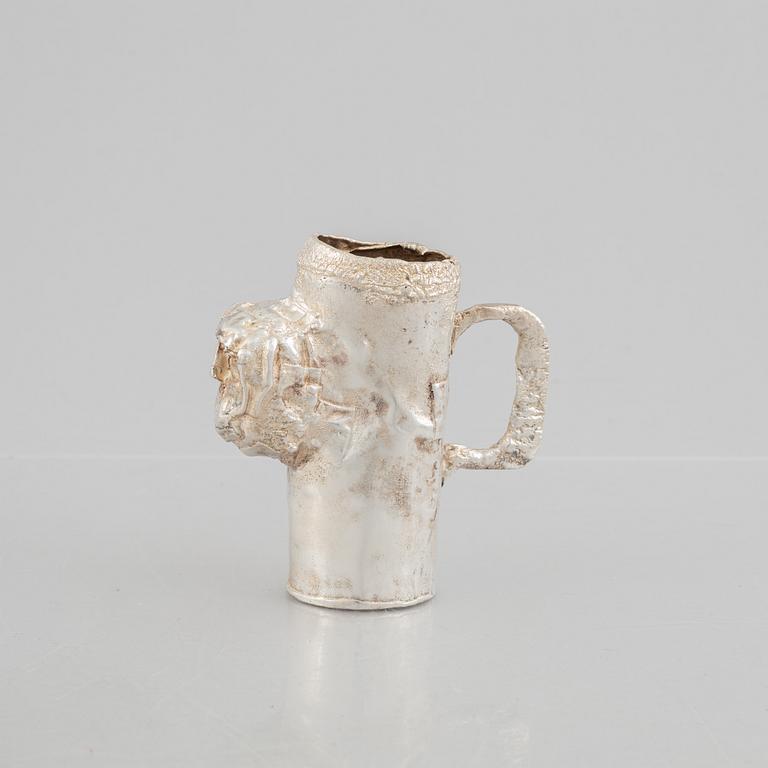 A silver vase, mark of Lars Arby, Gothenburg, Sweden 1975.