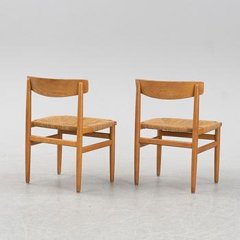 Børge Mogensen, an 'Öresund' dining table and six chairs, second half of the 20th Century.