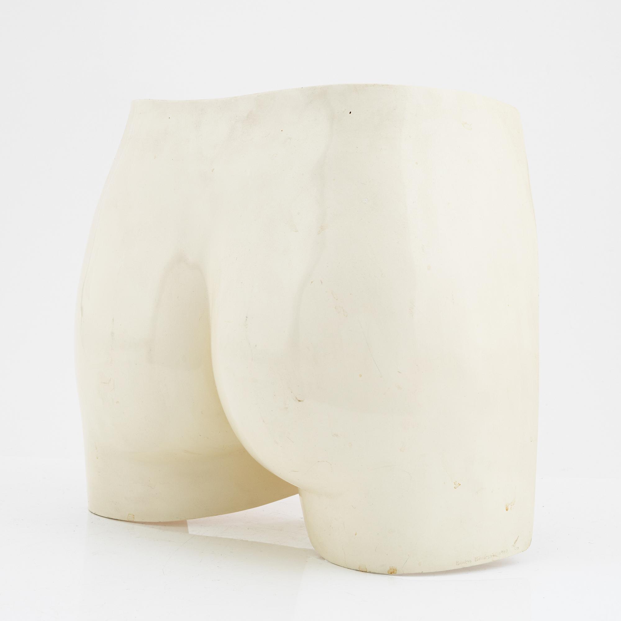 Barbro Bäckström, sculpture, glas fiber & plastic, 1970, signed 16/20.