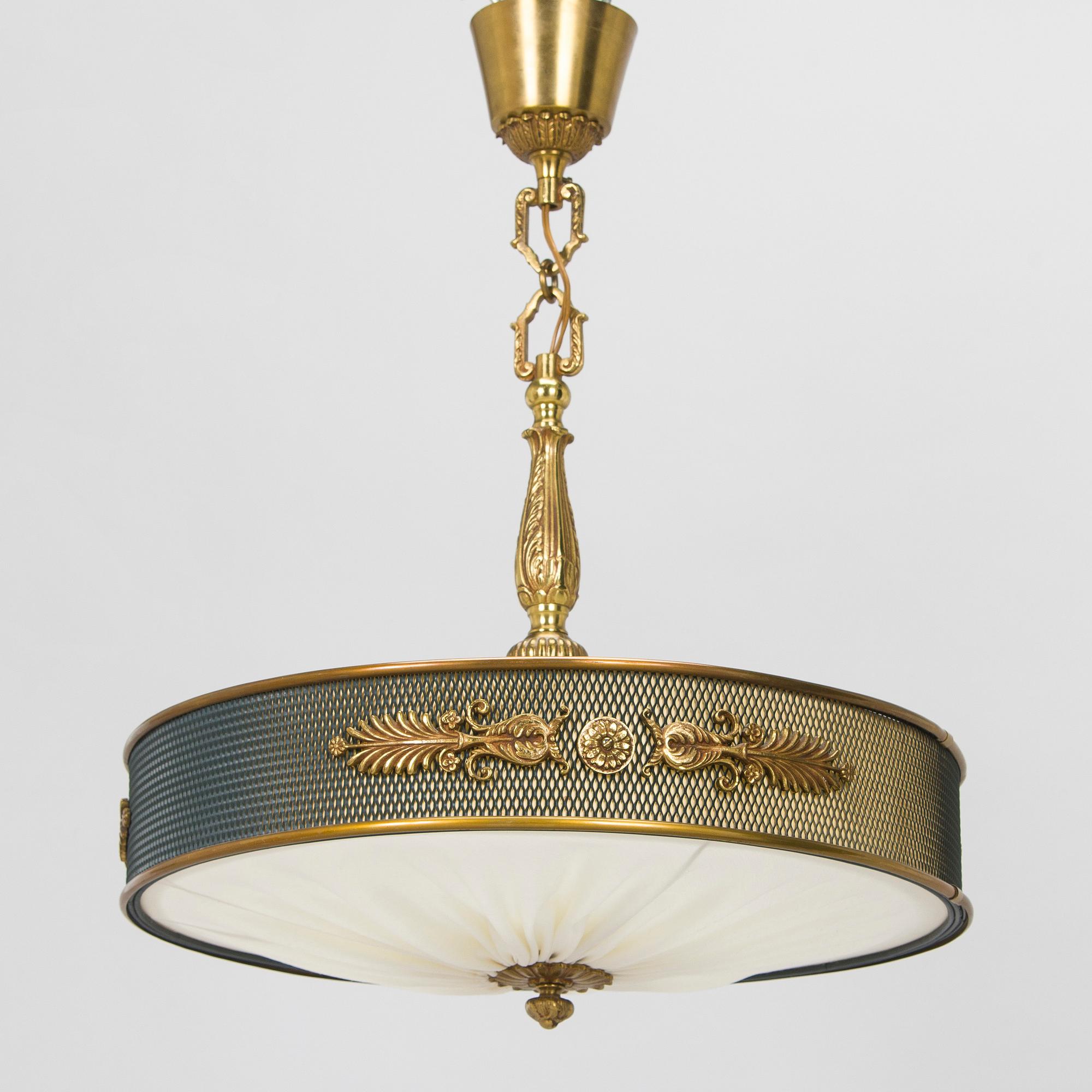 Einar Bäckströms Metallvarufabrik, taklampa, Swedish Grace, 1920/30-tal.