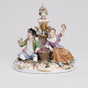 FIGURIN, porslin, Passau, Tyskland, sekelskiftet 1800/1900.
