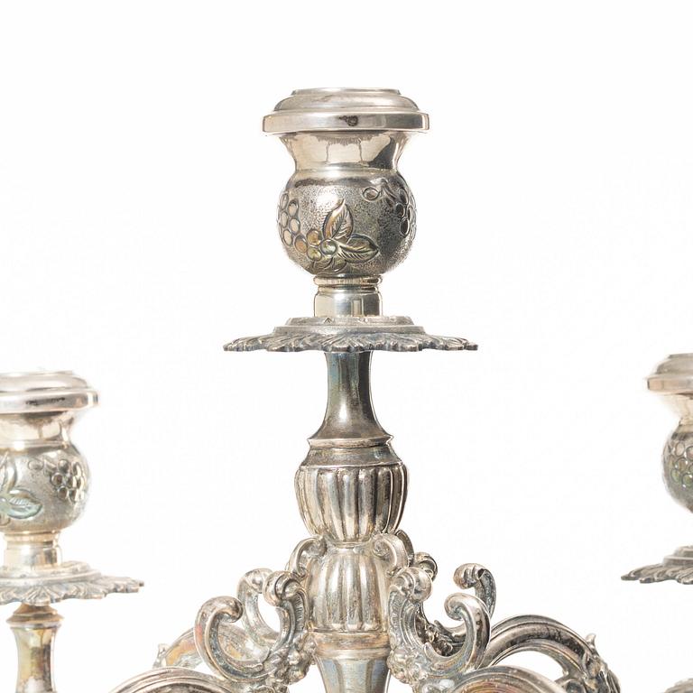 Kandelaber, silver, 1900-tal.