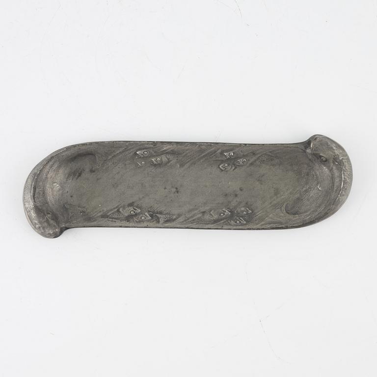 Olof Ahlberg, a six piece pewter writing set, Schreuder & Olsson, Stockholm.