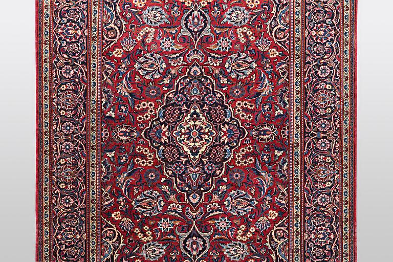 A rug, semi- antique Kashan, ca  212 x 132 cm.