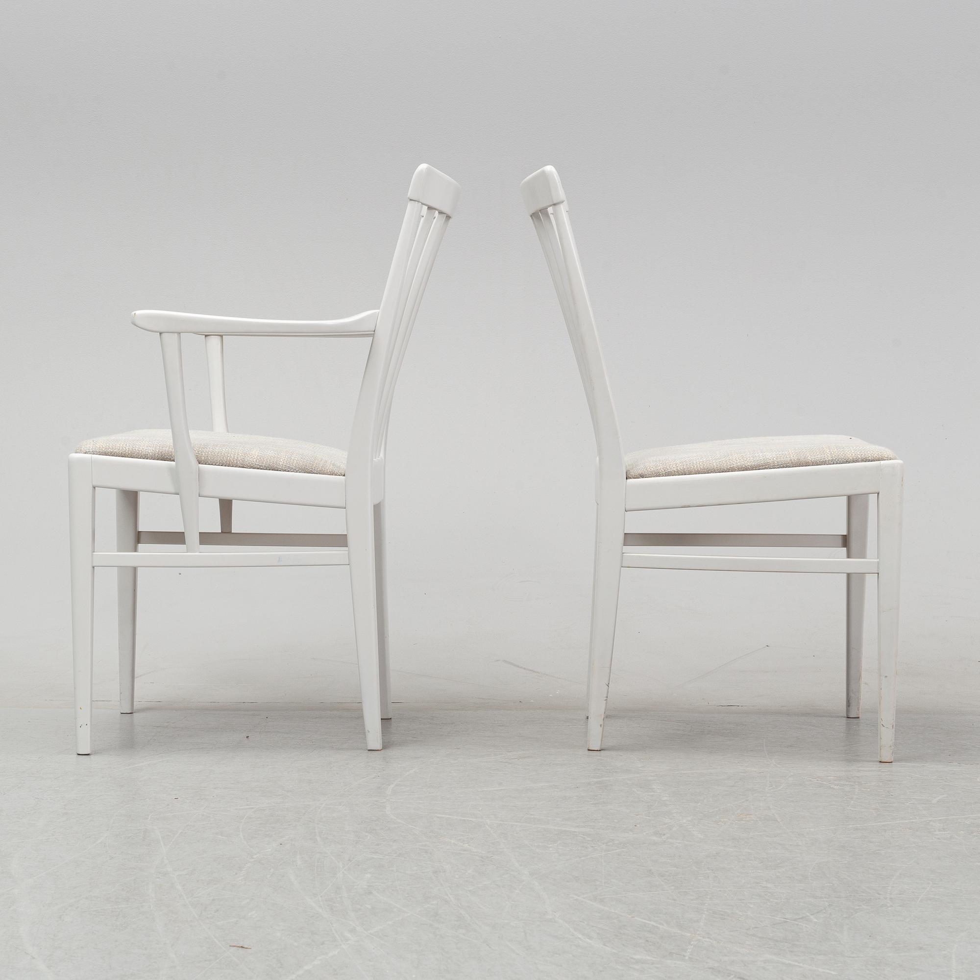 Carl Malmsten, a dining table and a set of six chairs, 'Herrgården' for Bodafors.