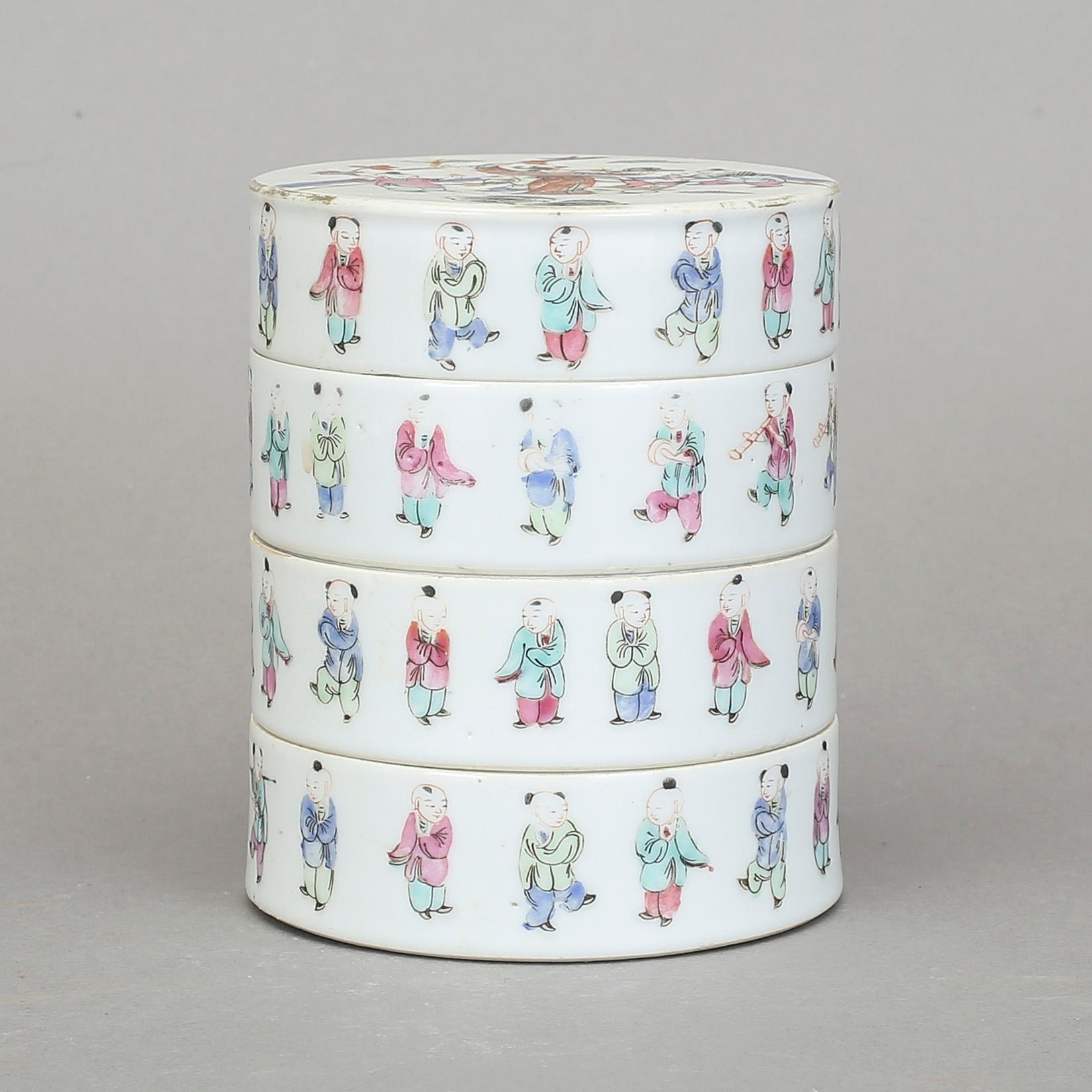MATBURK, porslin, Kina 1800/1900-tal.