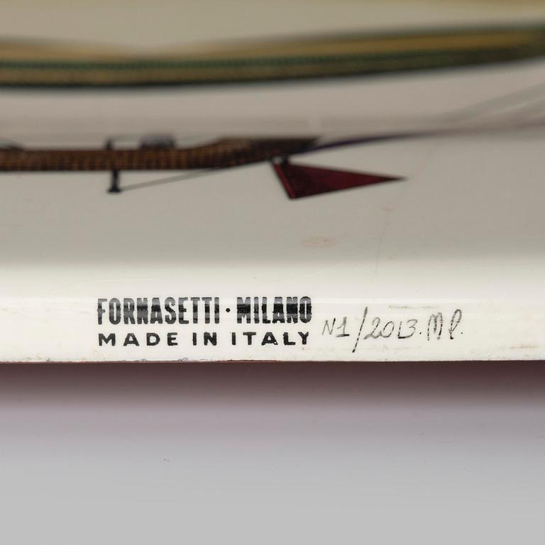 Piero Fornasetti, bricka, "Palloni", Milano, Italien.