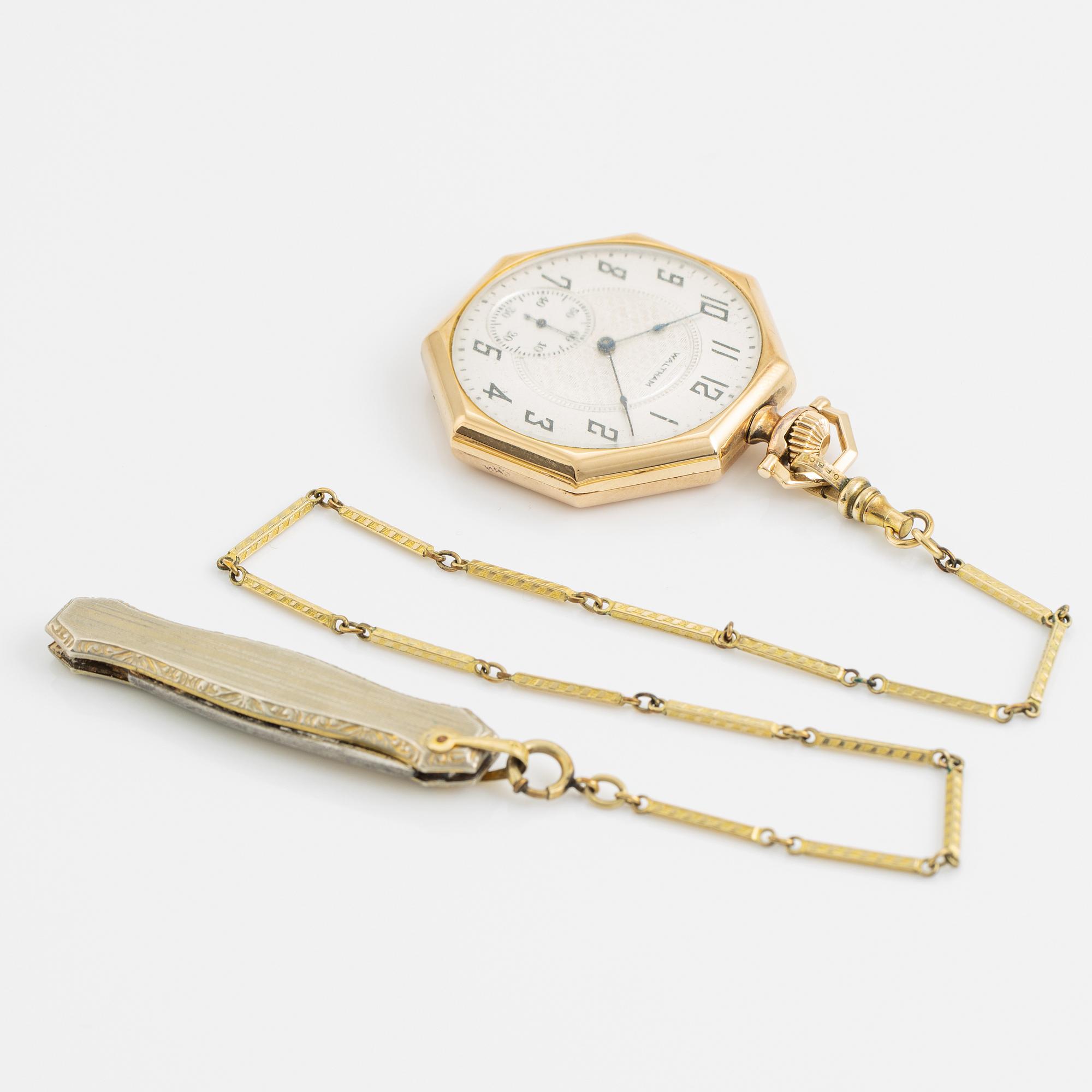 Waltham, pocket watch, 43 mm.