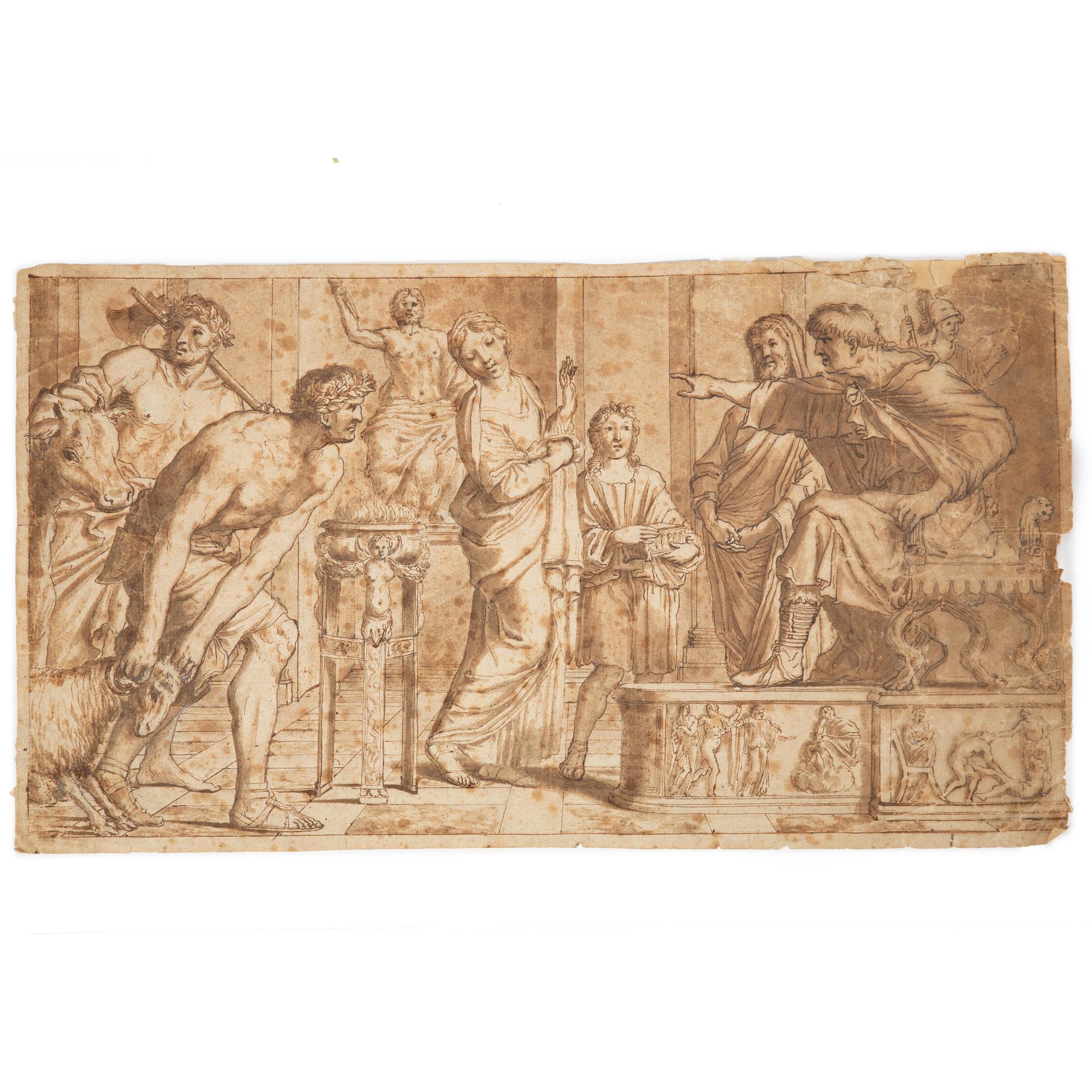 Italiensk skola, 1600-tal, Offerscen.