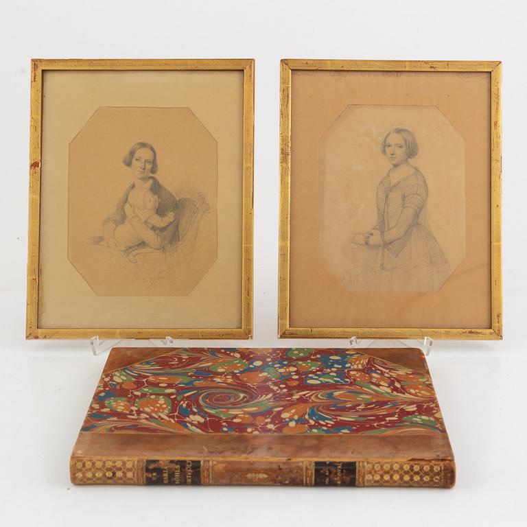 Maria Röhl, Women's Portraits, 2 pieces and a book.