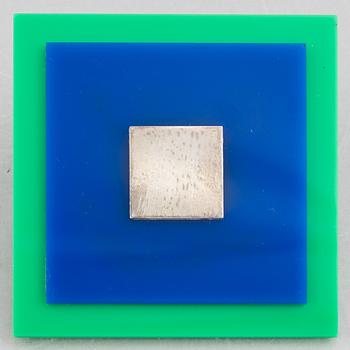 Sigurd Persson, a silver and acrylic hair clip, late 20th century.