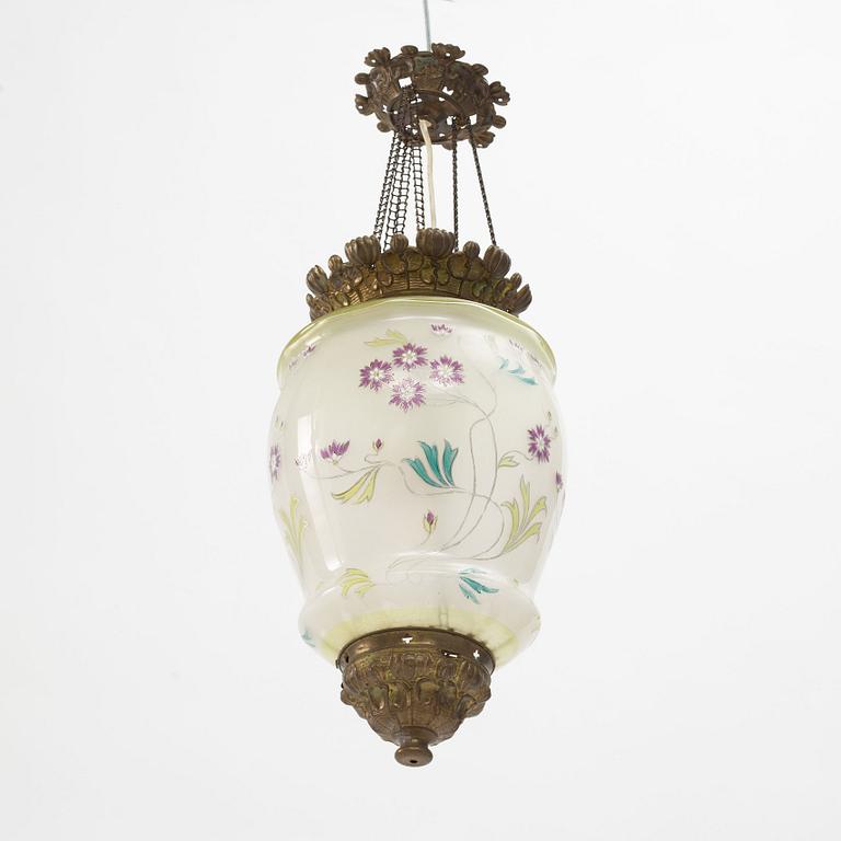 A ceiling lamp, late 19th Century.