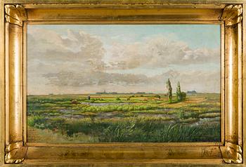 César de Cock, Paimen karjansa kanssa.