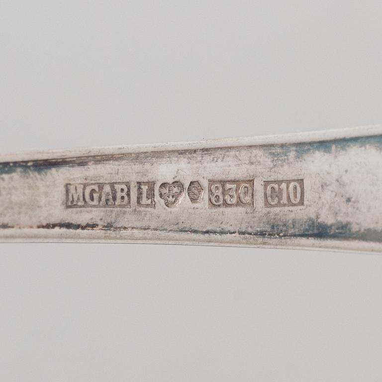 A silver cutlery set, "Disa" pattern, MGAB, Lidköping, some 1971 (106 pieces).
