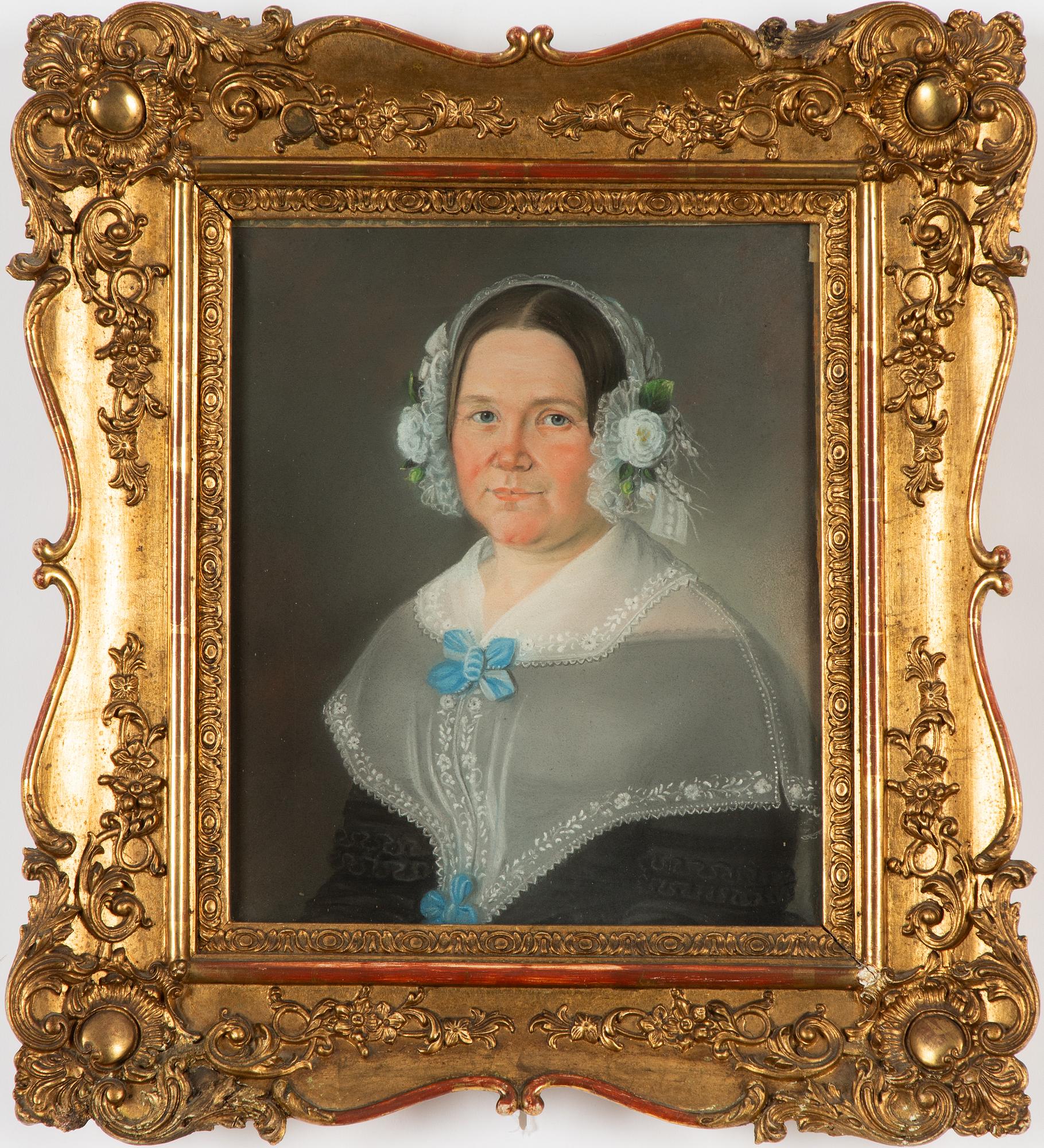 Swedish artist, circa 1850, "Johanna Maria Lyon" (née Lindberg) (1796-1889).
