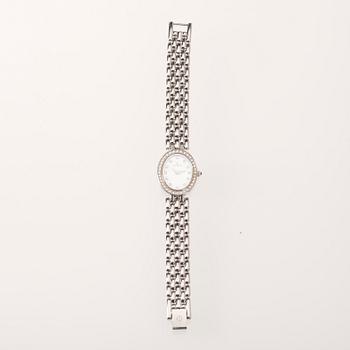 ARMBANDSUR, dam. Candino. Kvartsurverk. Stål, pärlemor, syntetiska ädelstenar.