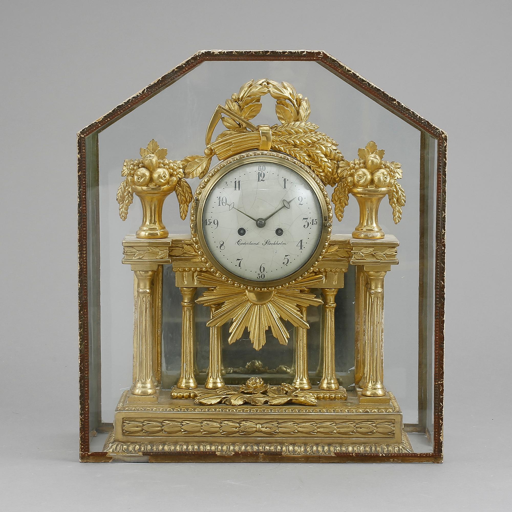 BORDSPENDYL, sengustaviansk, Jonas Cederlund, Stockholm, verksam 1799-1825.