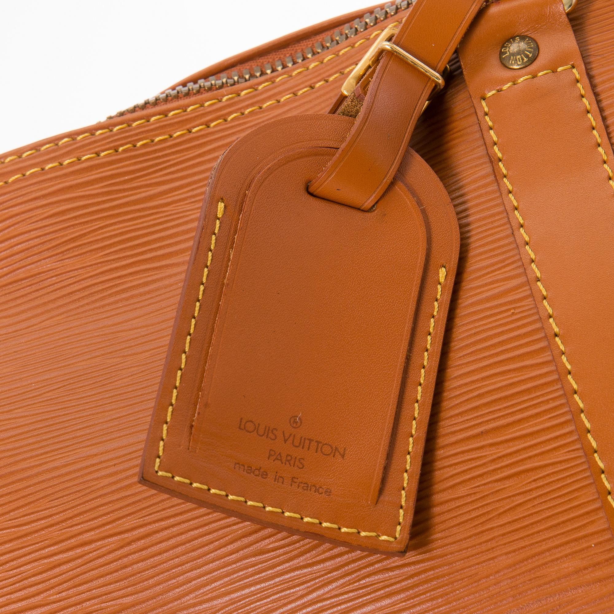 LOUIS VUITTON CIPANGO GOLD KEEPALL 50 EPI TRAVEL BAG.