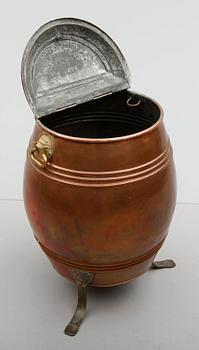 VATTENTUNNA, koppar, sent 1800-tal.