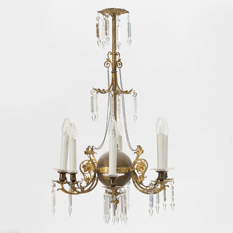 A late 19th Century Chandelier.