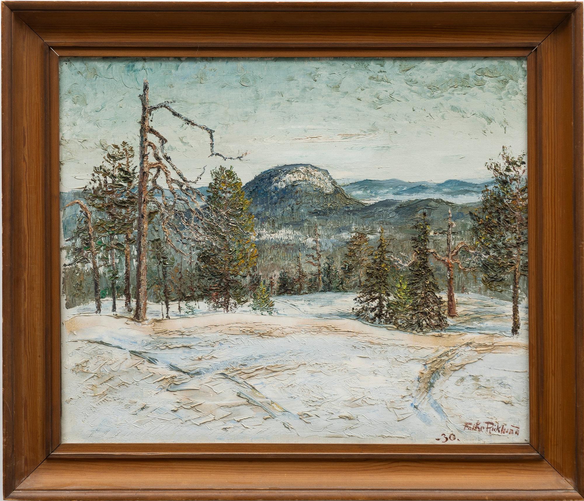 Folke Ricklund, Mountain landscape.