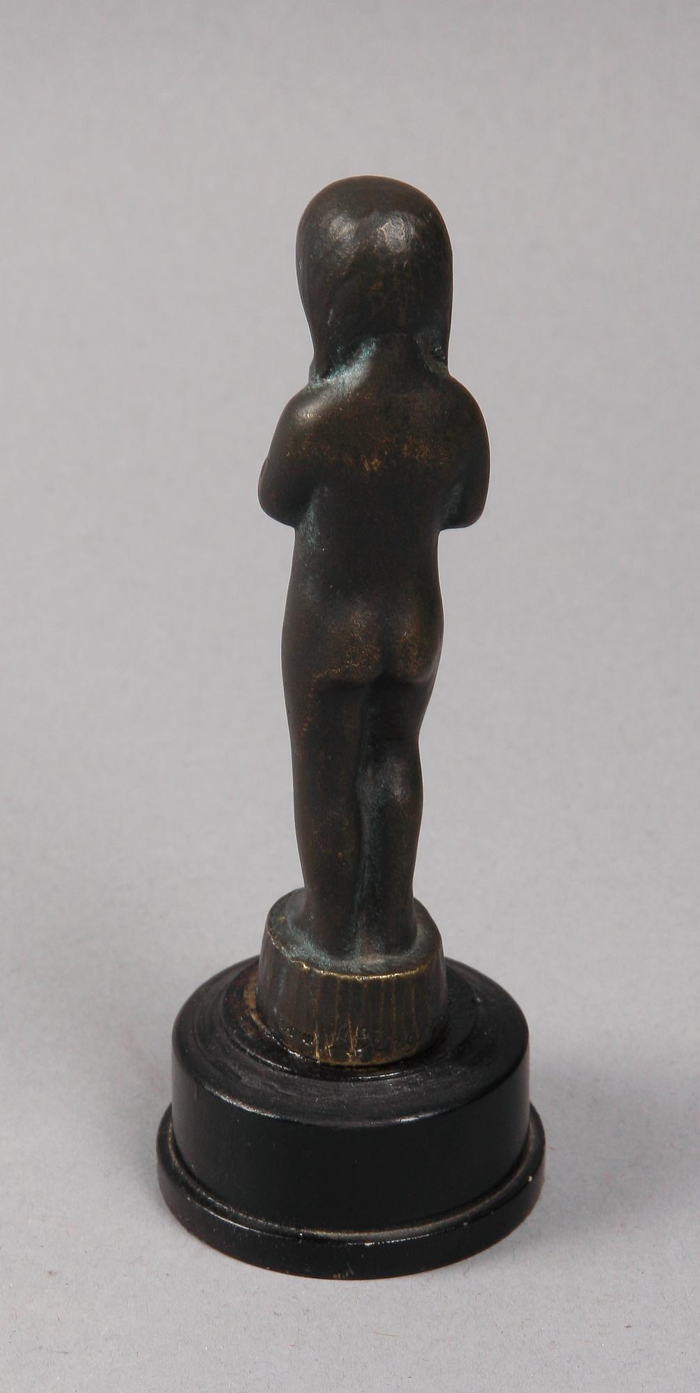 ASTRI BERGMAN-TAUBE, skulptur, brons. Sign.