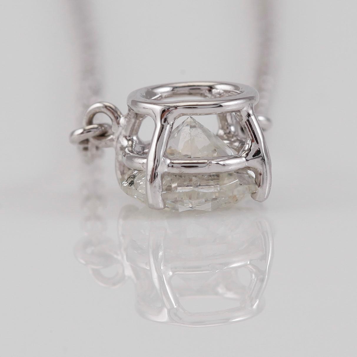 COLLIER, 18K vitguld och diamant tot ca 0.91 ct.