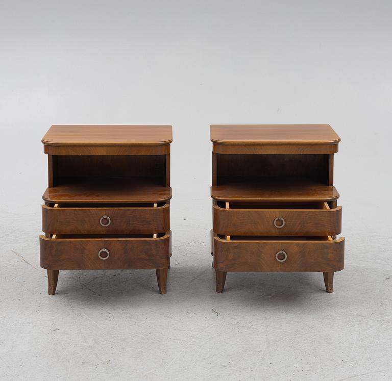 Sängbord ett par, 1940-tal.