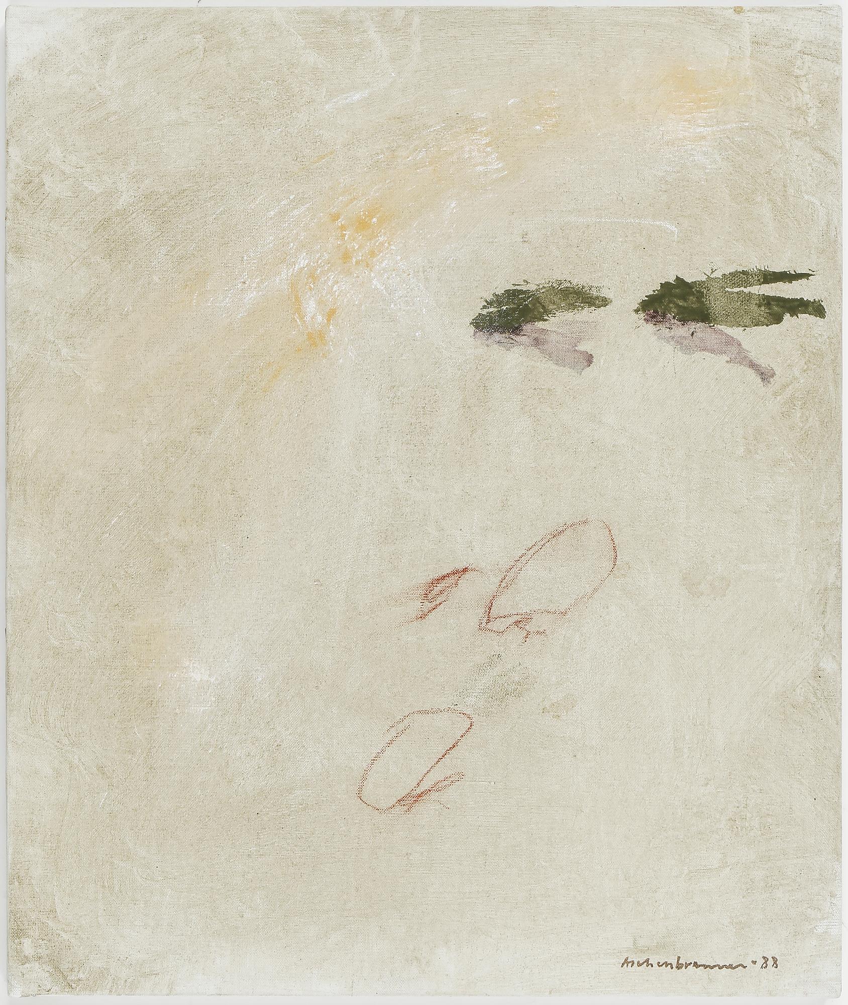 LENNART ASCHENBRENNER, triptyk, "Spår", signerad och daterad -88.