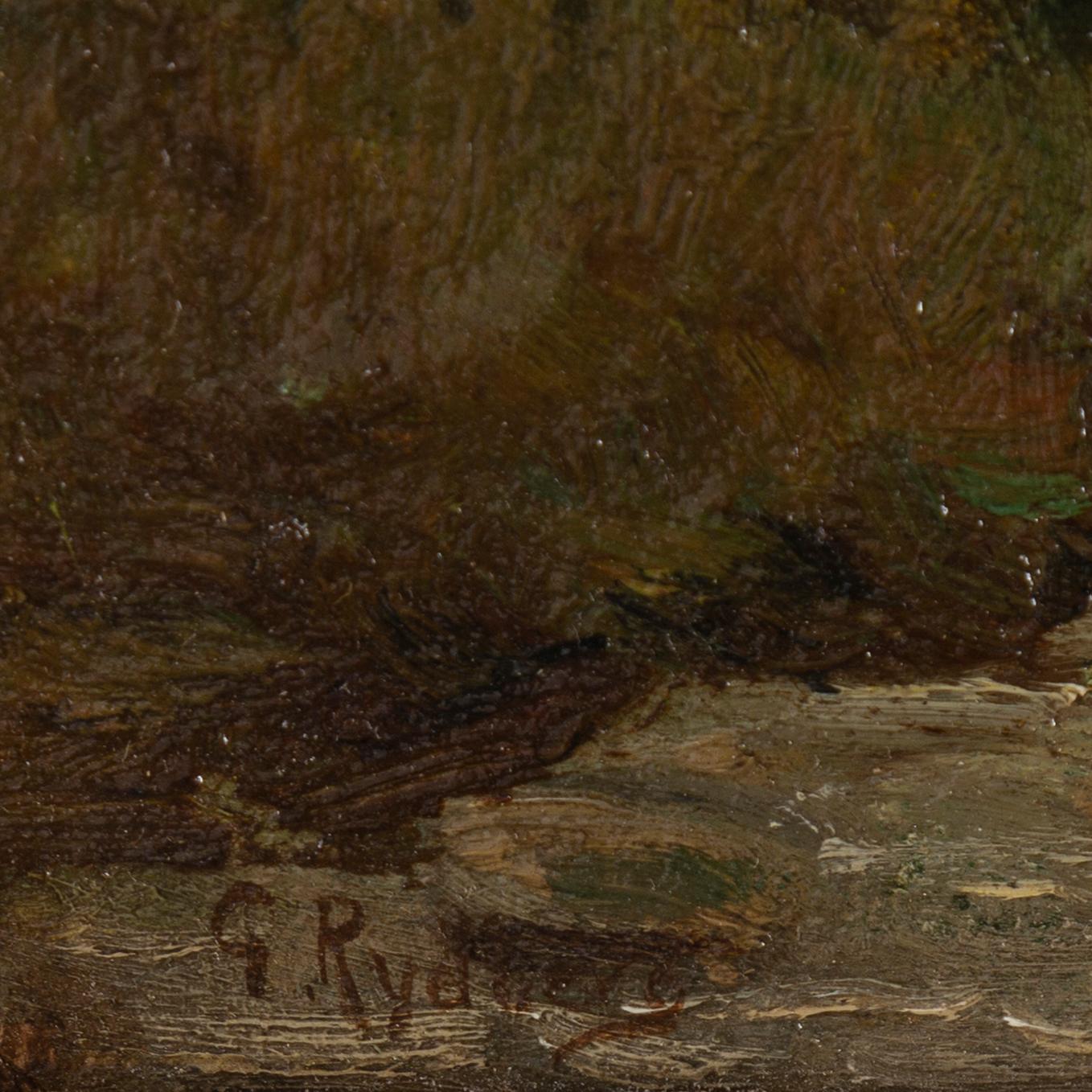 GUSTAF RYDBERG, oil on paper-panel, signed G. Rydberg.
