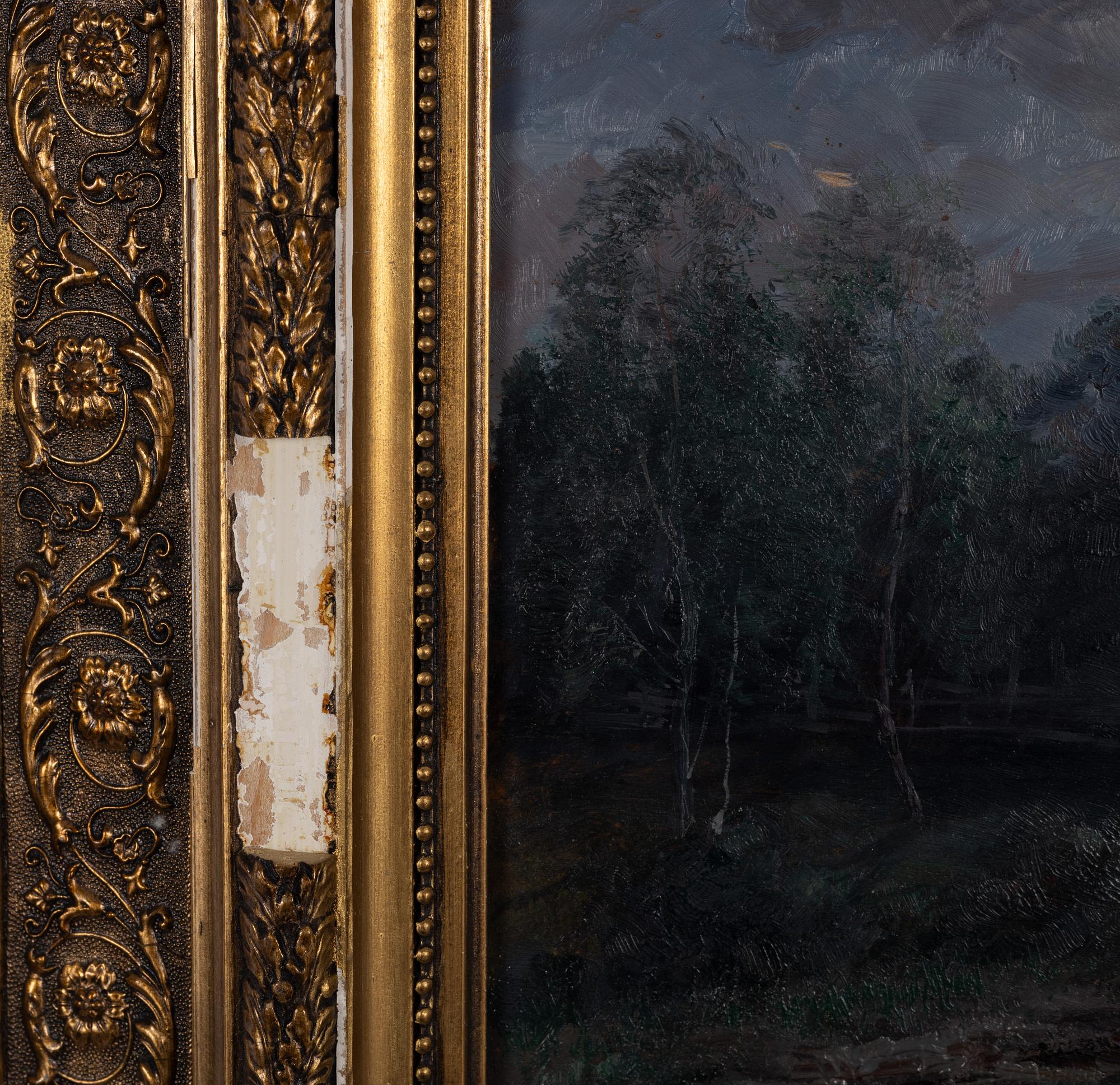 Erik Abrahamsson, Rowing trip at dusk.