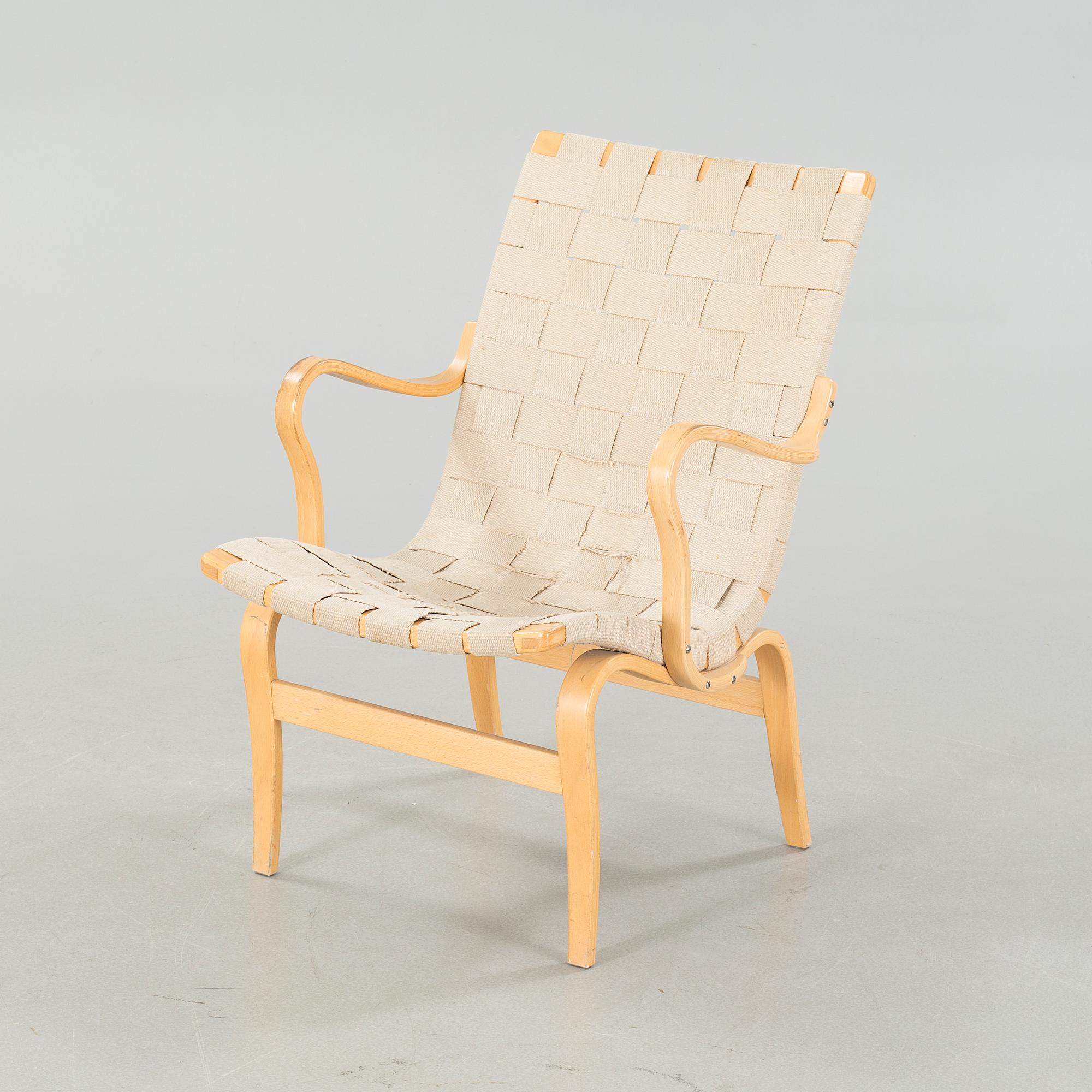 BRUNO MATHSSON, fåtölj, "Eva", Dux, 1900-talets andra hälft.