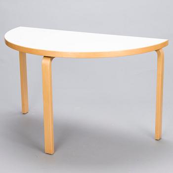 ALVAR  AALTO 1990s Half Circle Table 95 by Artek.