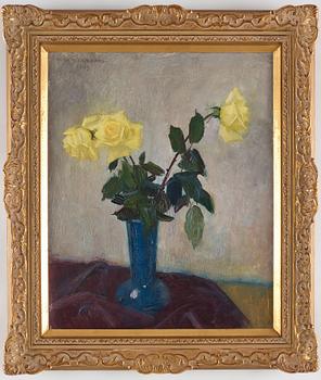 Olle Hjortzberg, OLLE HJORTZBERG, oil on panel, signed Olle Hjortzberg and dated 1943.