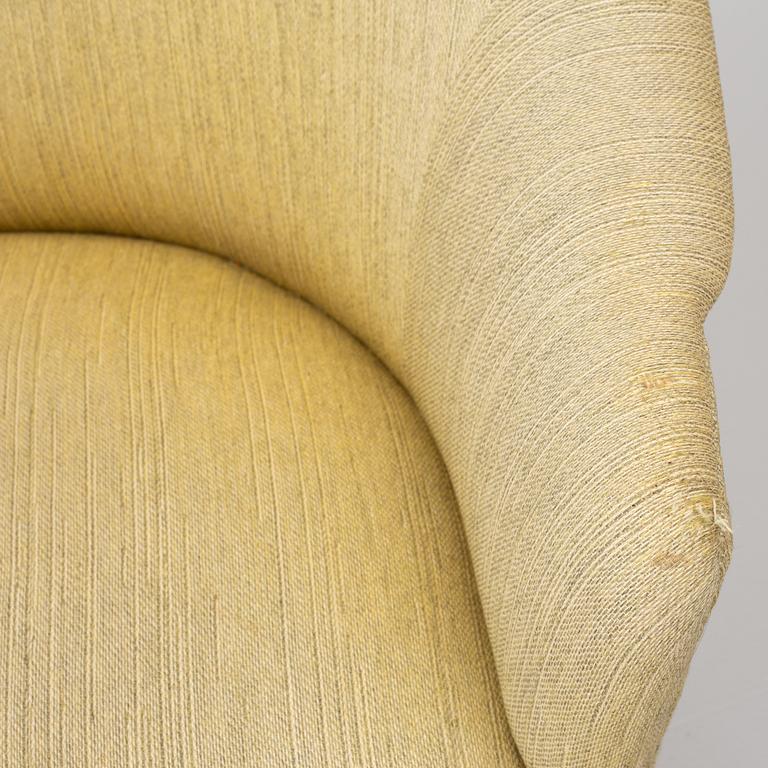 Carl Malmsten, a sofa and an armchair, 'Samspel'.