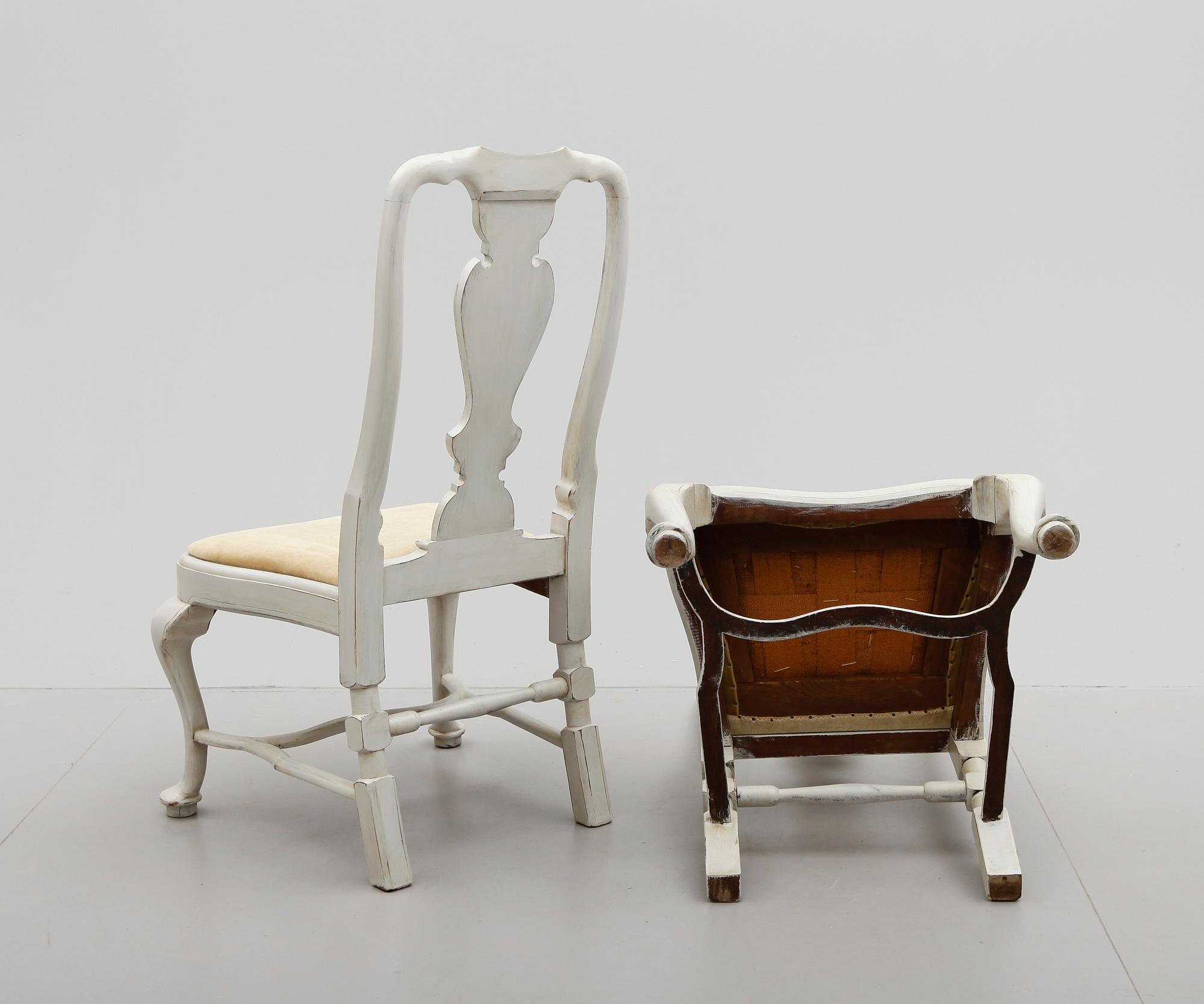 STOLAR, 12 st, senbarockstil, sekelskiftet 1900.