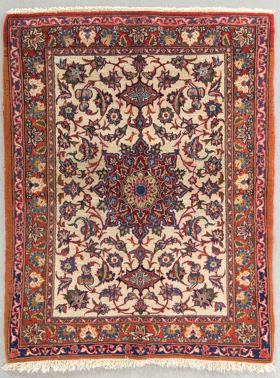 A semaintique Isfahan carpet  ca 98 x 76 cm.