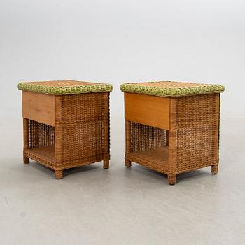 Sängbord, ett par, troligen Frankrike, sent 1900-tal.