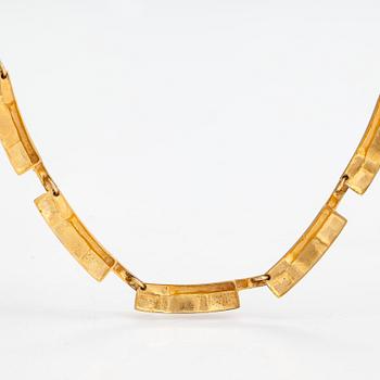 Björn Weckström, collier "Stor tundra", 14K guld. Lapponia 1970.