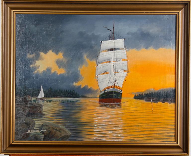 JANSSON, TURE. Olja på duk, sign.